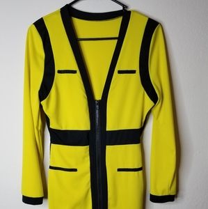 Yellow & Black Dress